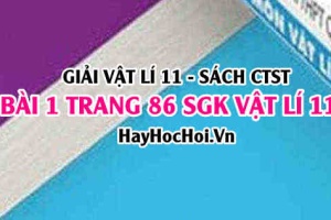 Giải bài 1 trang 86 Vật lý 11 SGK Chân trời sáng tạo